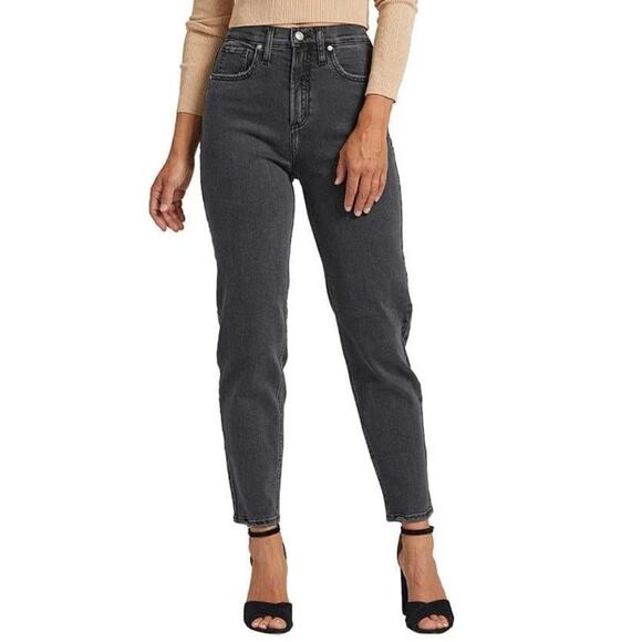 Silver Jeans Highly Desirable Slim Straight Black Denim Jeans NWT 26/28 - Picture 1 of 10
